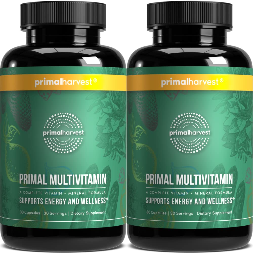 Primal Harvest Primal Multivitamin – 21 Essentials, 2 Pack (30 Count)