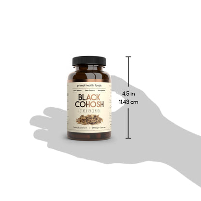 Primal Health Foods Organic Black Cohosh 1000 mg | Menopause & Sleep Support