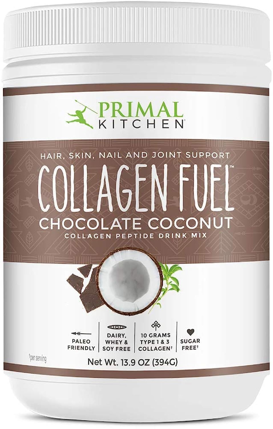 Primal Kitchen Collagen Peptide Drink Mix – Chocolate Coconut, 13.9 oz