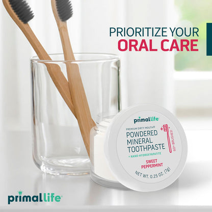 Primal Life Organics Dirty Mouth Toothpowder – Vegan & Organic, 0.25 oz