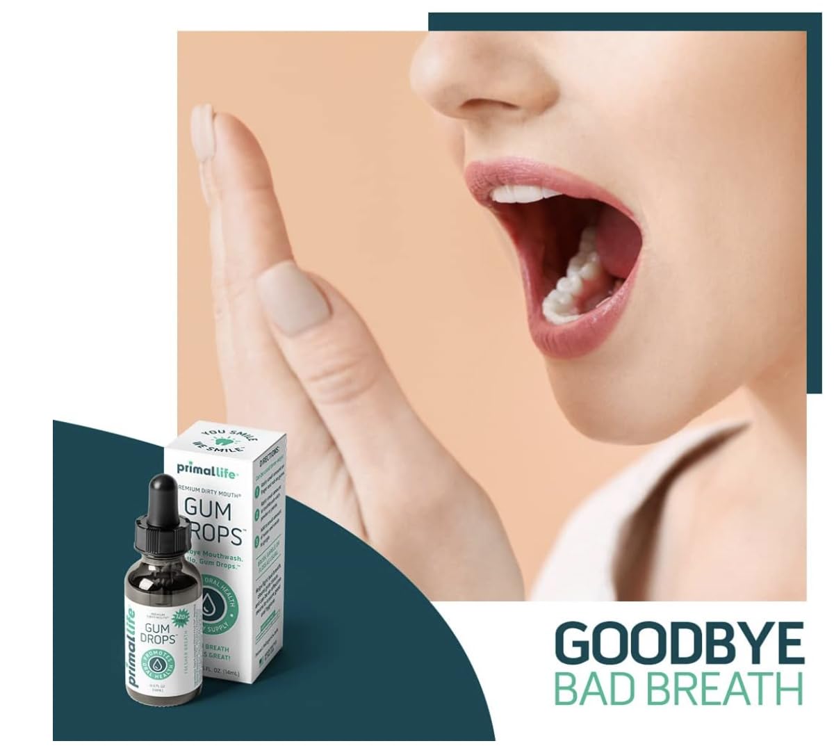 Primal Life Organics Dirty Mouth Gum Serum & Toothpowder – Spearmint, 1 oz