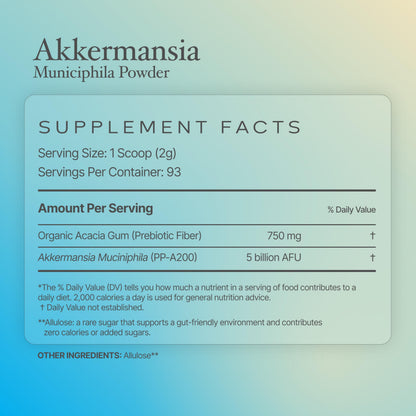 Prime Powders Akkermansia Powder | 5 Billion AFU per Scoop, 93 Servings | Akkermansia Muciniphila with Prebiotic Fiber