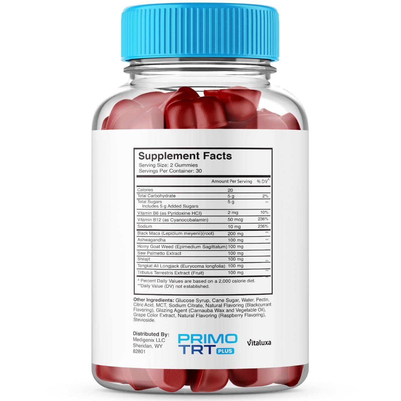 Primo TRT Gummies – Plus Advanced Performance Blend, 60 Gummies