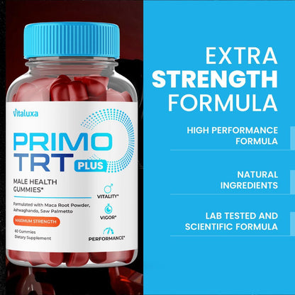 Primo TRT Gummies – Plus Advanced Performance Blend, 60 Gummies