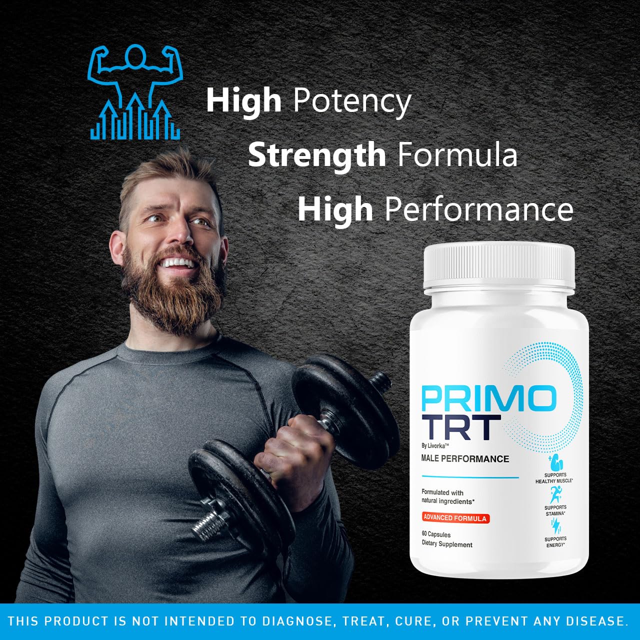 Primo TRT Pills (5 Pack) – Official Male TRT Capsules, 300 Capsules