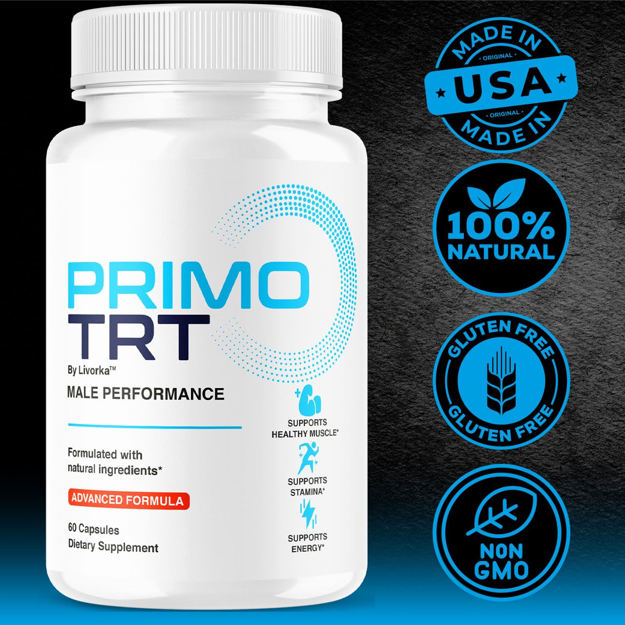 3-Pack Primo TRT Pills – Official PrimoTRT for Men (180 Capsules)