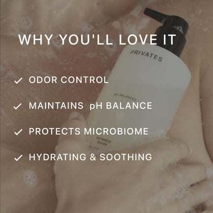 PRIVATES pH-Balanced Intimate Wash - Fragrance-Free, Gender-Neutral, 10 oz