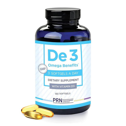 PRN De3 Dry Eye Ultra Pure rTG Omega-3 – 2400 mg EPA/DHA, Burpless 3-per-day, 2-Month Supply