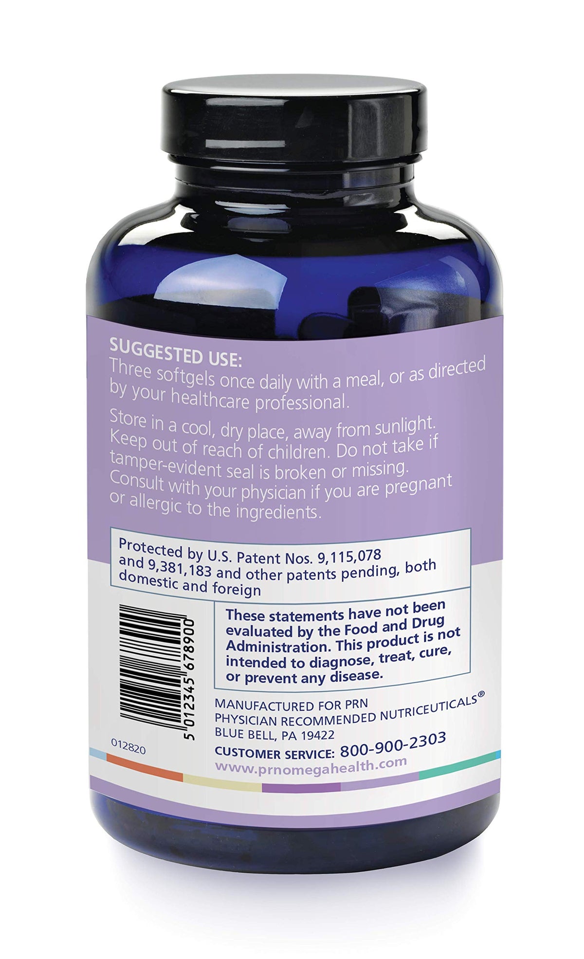 PRN nūmaqula Omega-3 Supplement – 270 Softgels (90-Day) with Lutein & Zeaxanthin | 1400mg DHA / 400mg EPA