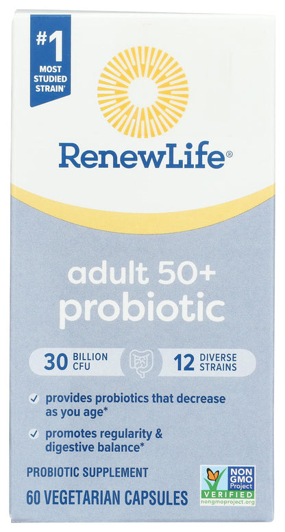 PROBIOTIC 30B UF | Renew Life Ultimate Flora 50+ Probiotic, 60 Ct