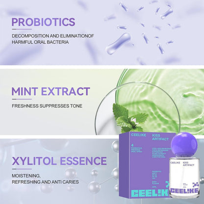Probiotic Oral Spray – Alcohol-Free, Long-Lasting Freshness, Travel-Size Breath Care