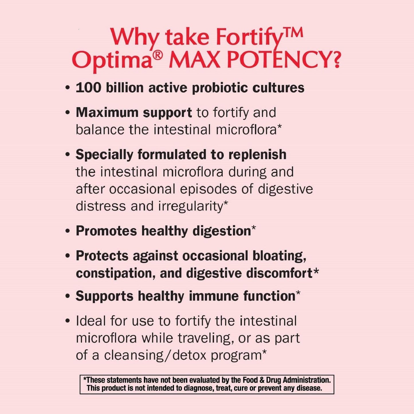 Nature's Way Fortify Optima Daily Probiotic — 100B CFUs, 15 Strains, 30 Count