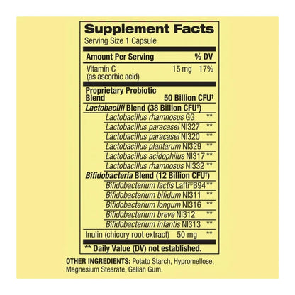 Spring Valley Age 50+ Probiotic + Prebiotic (30 Count) — Delayed-Release Vegetarian Capsules for Digestive Health | Gift Ice Roller