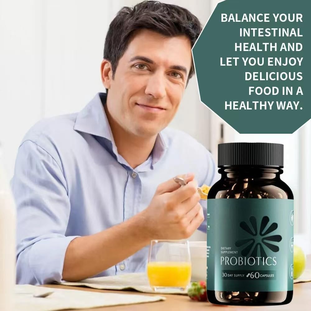 Probiotics - Digestive Health Probiotic with Xylooligosaccharides | Vegan, Gluten Free, 60 Delayed-Release Capsules