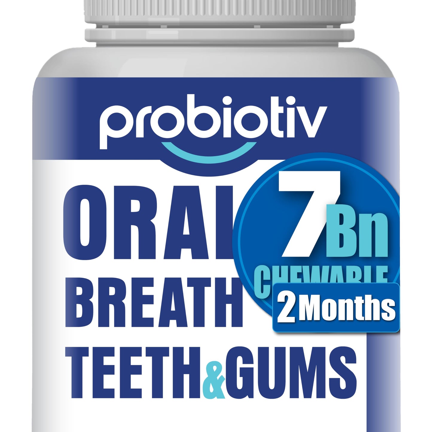 Probiotiv Oral Probiotics – 7B CFU Chewables for Fresh Breath & Gums