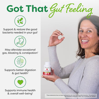 Probulin Colon Support Probiotic - 20 Billion CFU, Vegan Capsules, Digestive & Immune Health | 60 Count