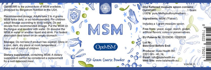 Procapsin OptiMSM - Pure MSM Powder 250g - Organic, Gluten Free, Non-GMO