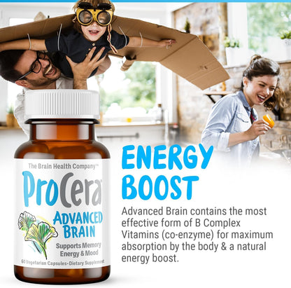 Procera Advanced Brain - Fast Acting (60 Count) | Improve Memory, Focus & Clarity