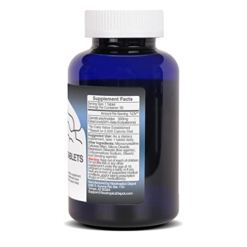 Nootropics Depot Beta Ecdysterone 50% Tablets (500mg) – Cyanotis Arachnoidea Extract, 30 Count
