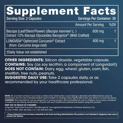 ProHealth Optimized Curcumin Brain & Focus (60 Capsules)