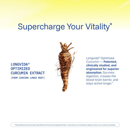 ProHealth Turmeric Curcumin with Longvida — 285x More Bioavailable, 1000 mg/Serving, 2-Pack
