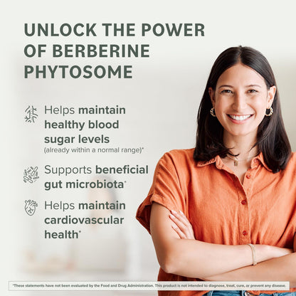 Prominent Nutrition Berberine Phytosome 550 mg – Gut Health Support, 60 Count, 1 Pack
