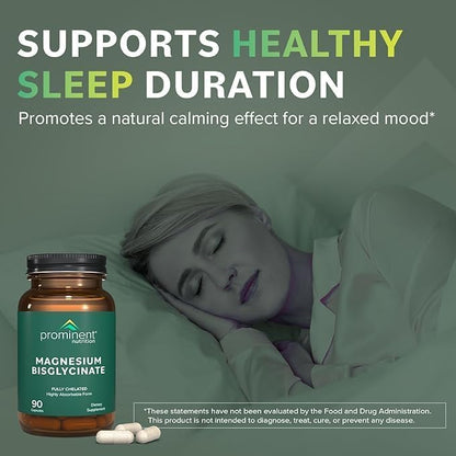 Prominent Nutrition Magnesium Bisglycinate Capsules – Brain Health, 240 mg, 2 Pack