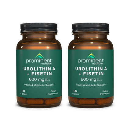 Prominent Nutrition Urolithin A + Fisetin - 600mg Serving, 60 Capsules