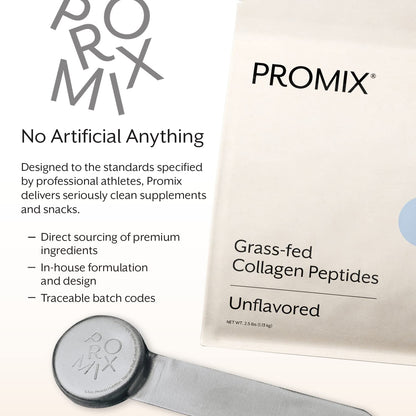 Promix Hydrolyzed Collagen Peptides - Grass-Fed Type I & III, Unflavored, 2 x 2.5 lb | ProMix Nutrition