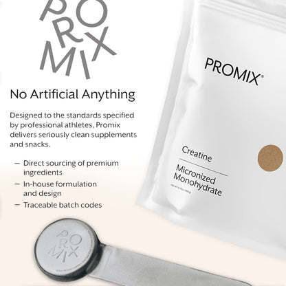 ProMix Nutrition Creatine Monohydrate Travel Packs – 5g Micronized Creatine, 30 Servings, Vegan