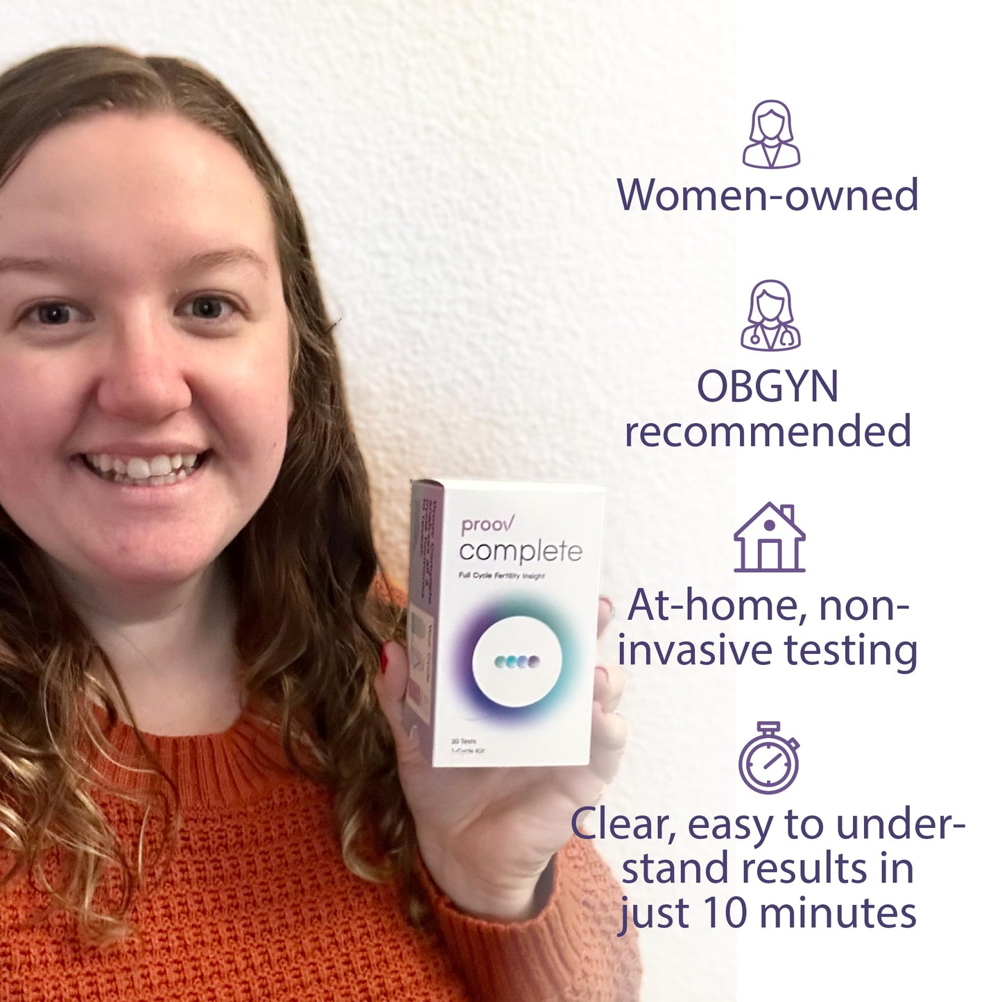 Proov Complete Fertility Monitor | At-Home Lab-Quality Fertility Test Kit for Family Planning