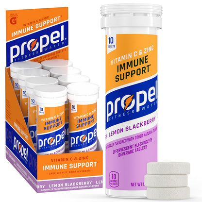 Propel Immune Support Tablets – Lemon Blackberry, 16.9 oz (Pack of 80)
