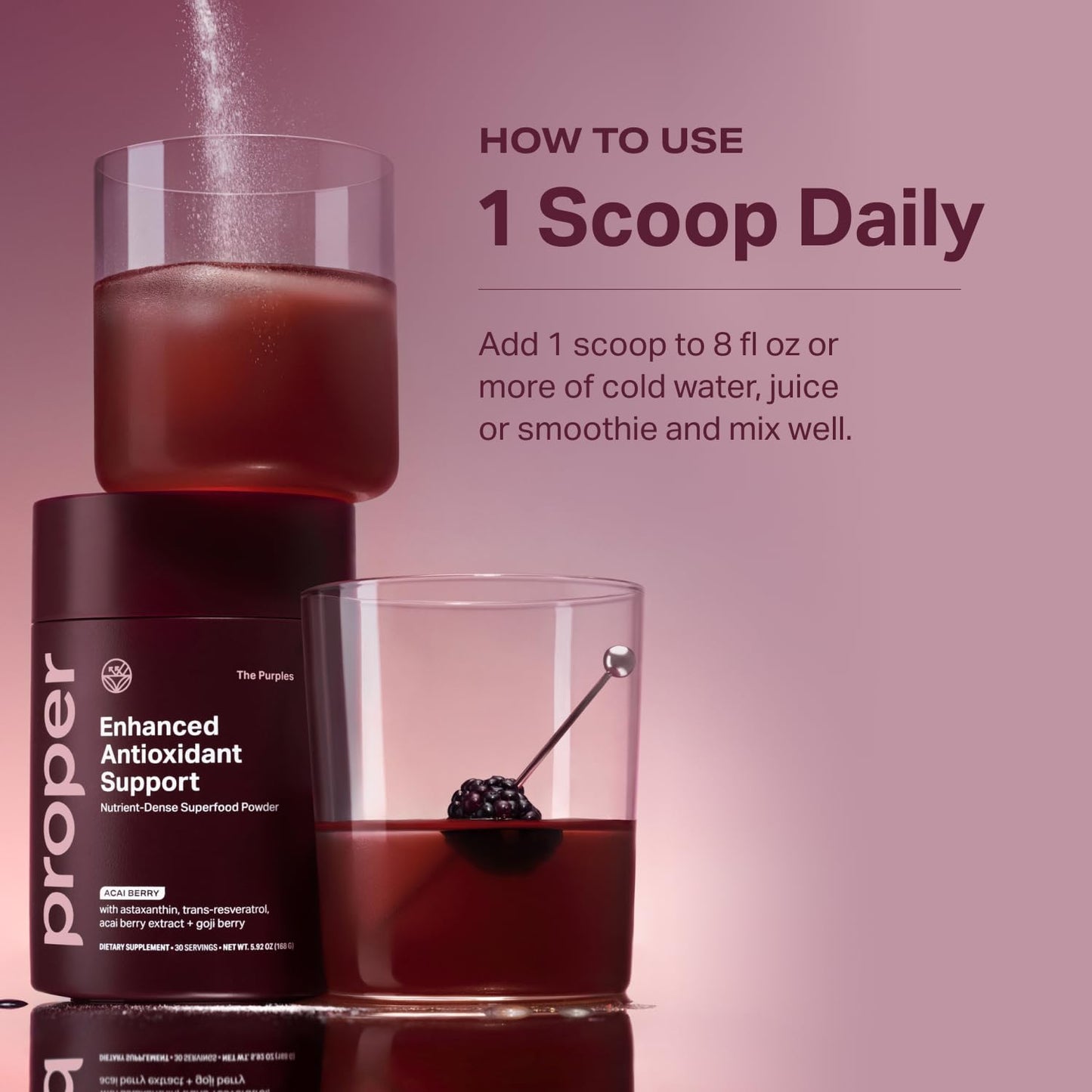 Proper The Purples Nutrient-Dense Superfood Powder – Antioxidant & Cellular Support