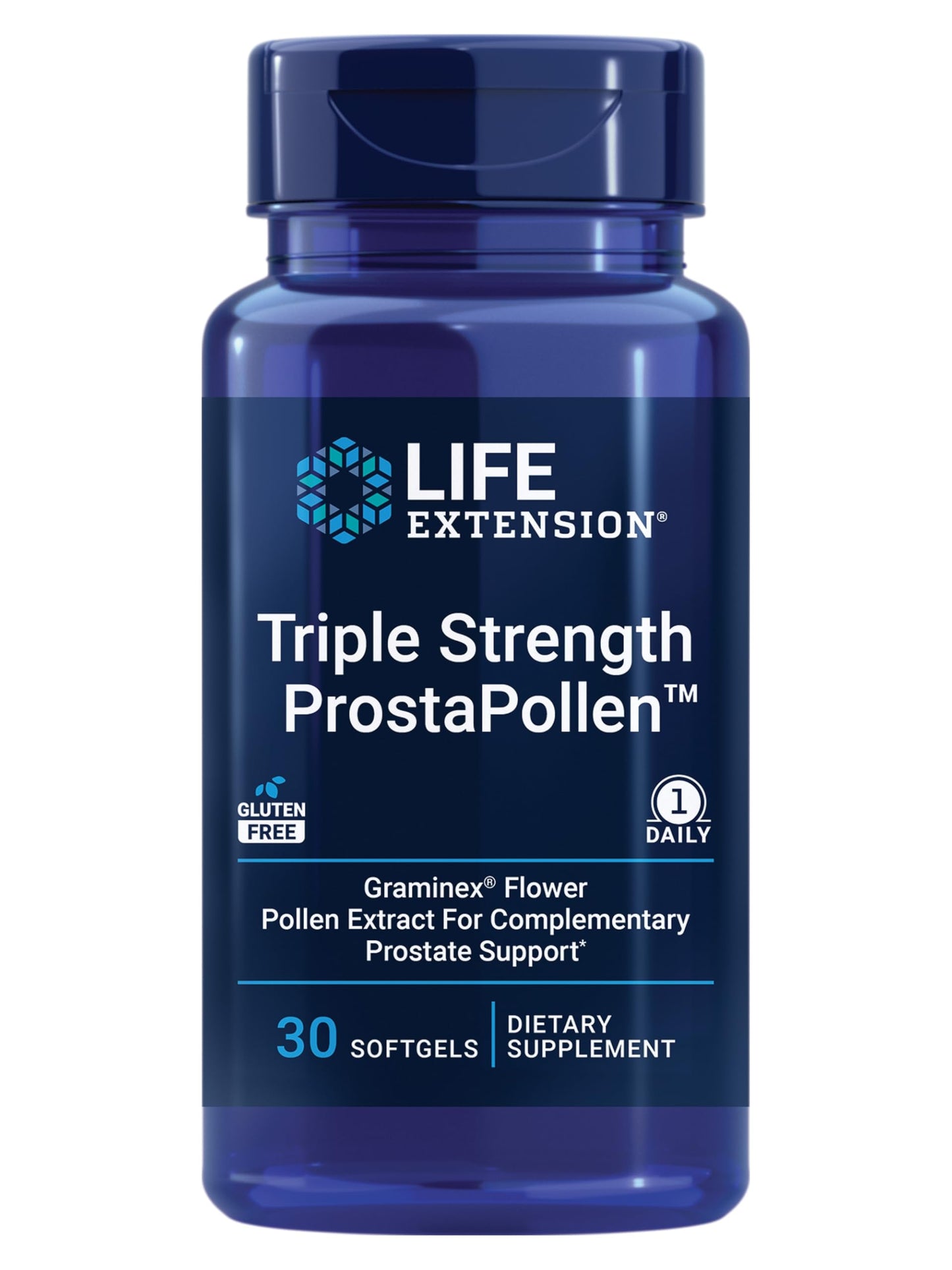 Life Extension ProstaPollen Triple Strength – Prostate Health, Gluten Free, 30 Softgels