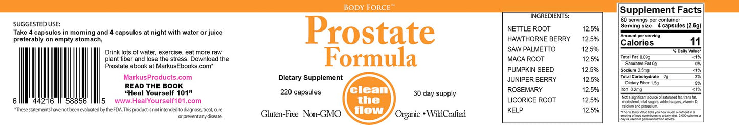 Prostate Formula Capsules: Your Botanical Companion