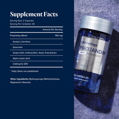 LifeVantage Protandim NRF1 Synergizer – NRF1 Activator for Cellular Health & Mitochondrial Energy (60 Capsules)