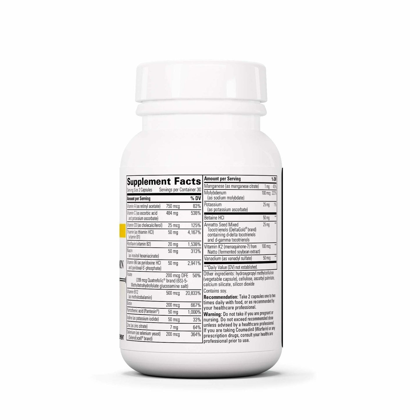 Integrative Therapeutics ProThrivers Wellness Multivitamin – 60 Capsules | Vitamin A, C & B12
