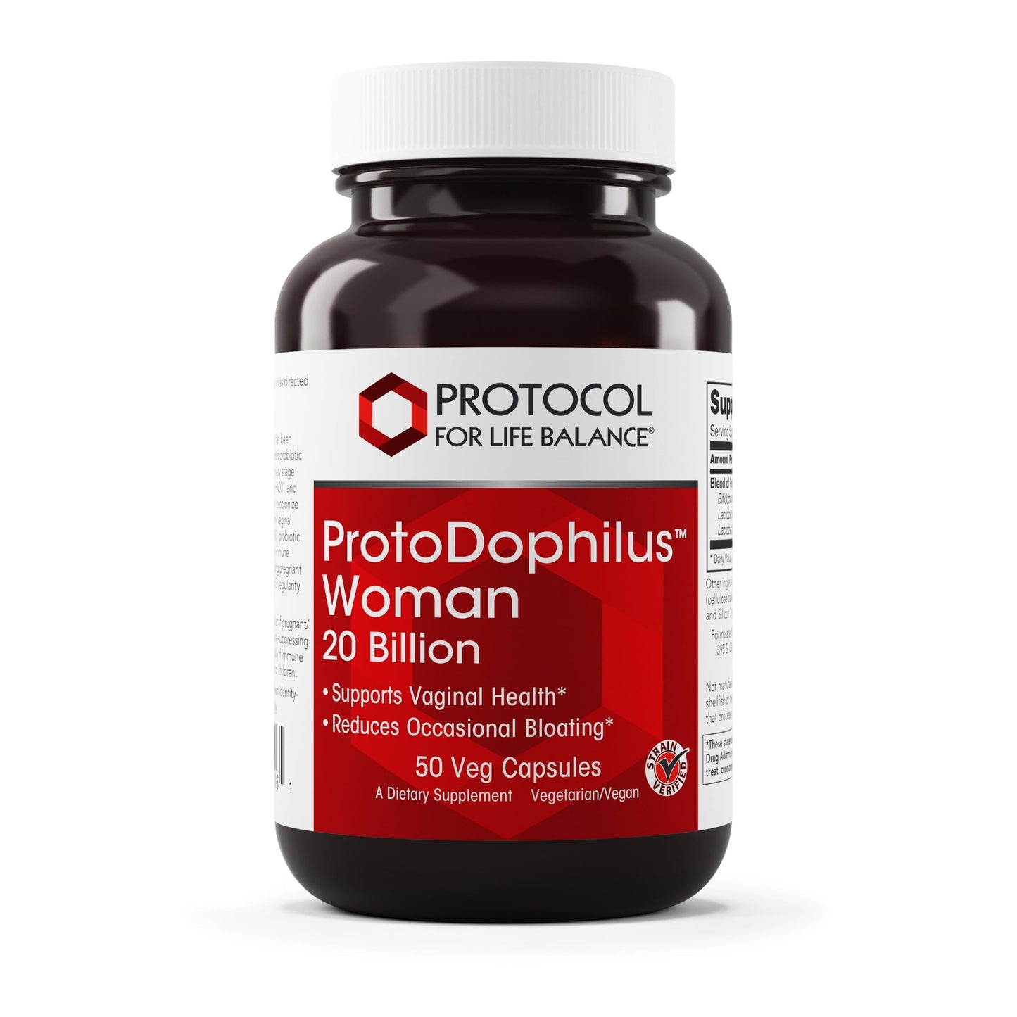 Proto Dophilus Woman - 20 Billion Probiotics for Gut & Vaginal Health | Vegan & Kosher | 50 Veg Capsules