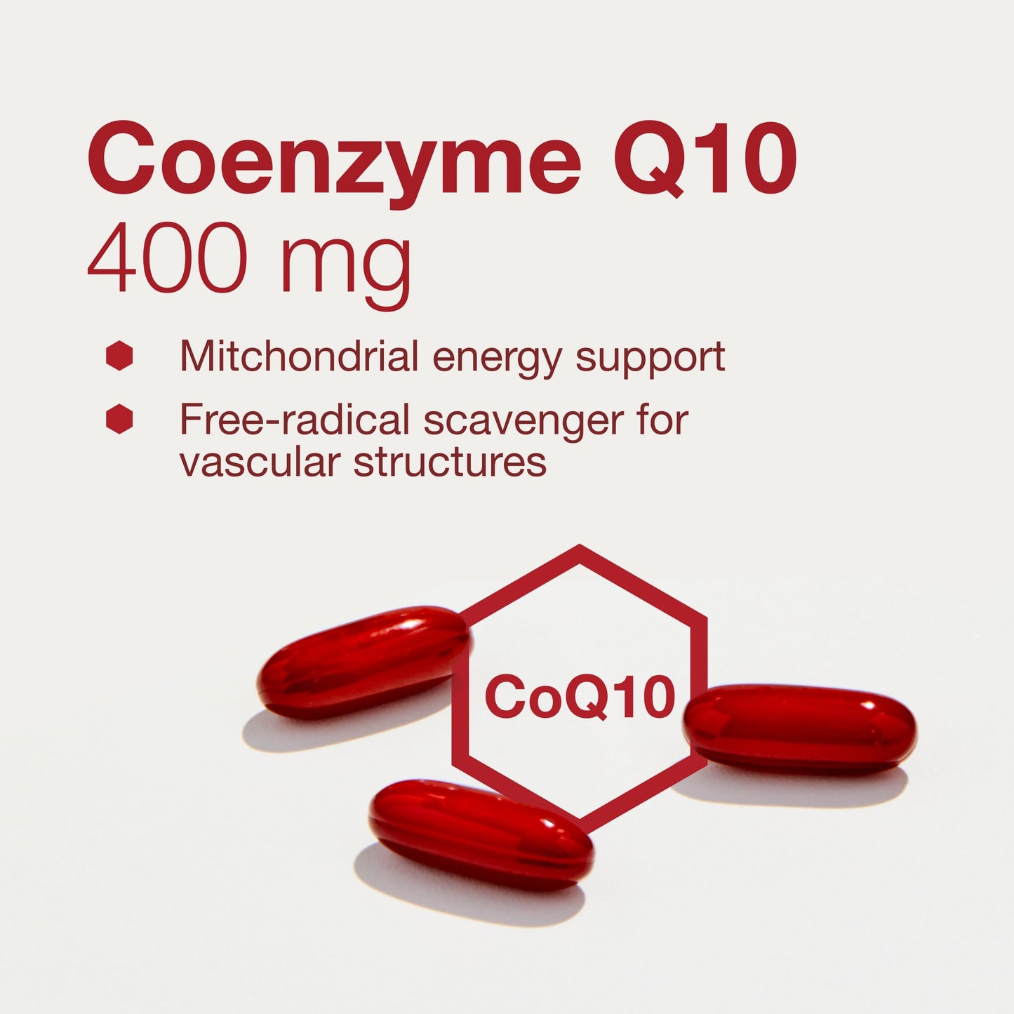 CoQ10 400mg with Vitamin E & Soy Lecithin - Protocol For Life Balance | 60 Softgels