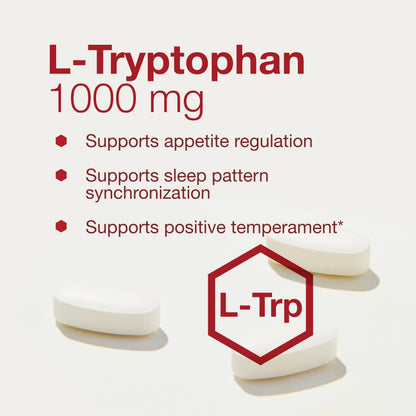 L-Tryptophan 1000mg - Sleep Support by Protocol for Life Balance (60 Tabs)