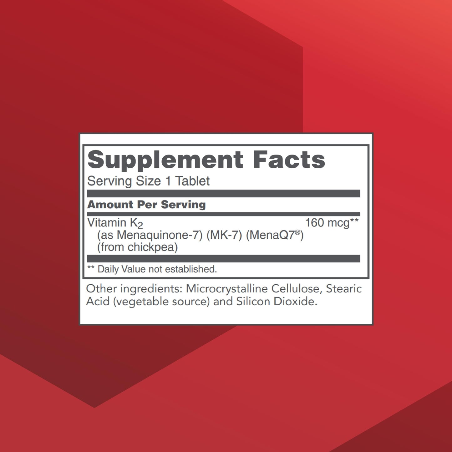 Protocol For Life Balance MK-7 Vitamin K2 160mcg | VIT K Supplement | Bone & Vascular Support | Non-GMO & Vegan | 60 Tablets