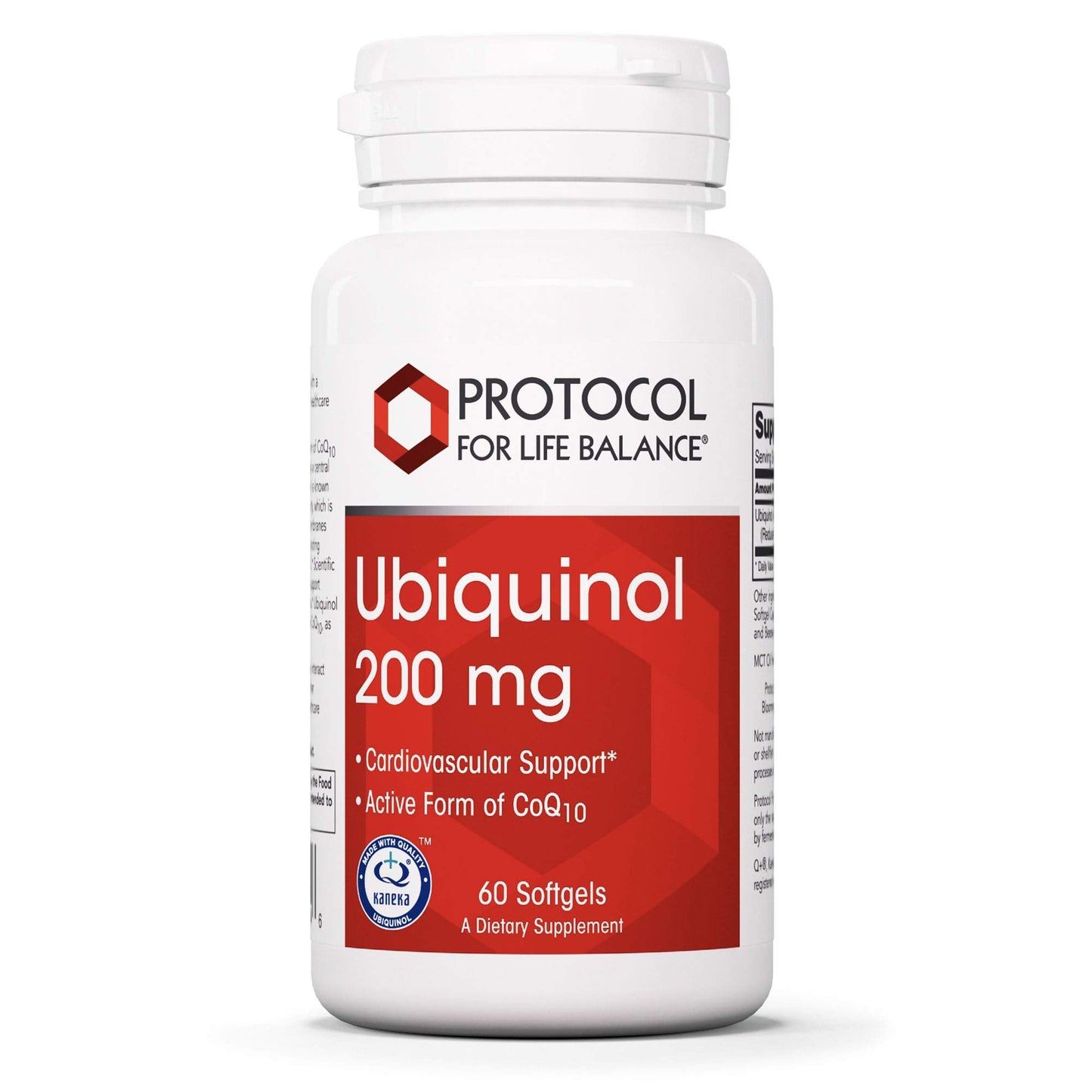 PROTOCOL FOR LIFE BALANCE Ubiquinol 200mg – Bioavailable CoQ10 Softgels for Heart Health | Soy Free & Dairy Free | 60 Softgels