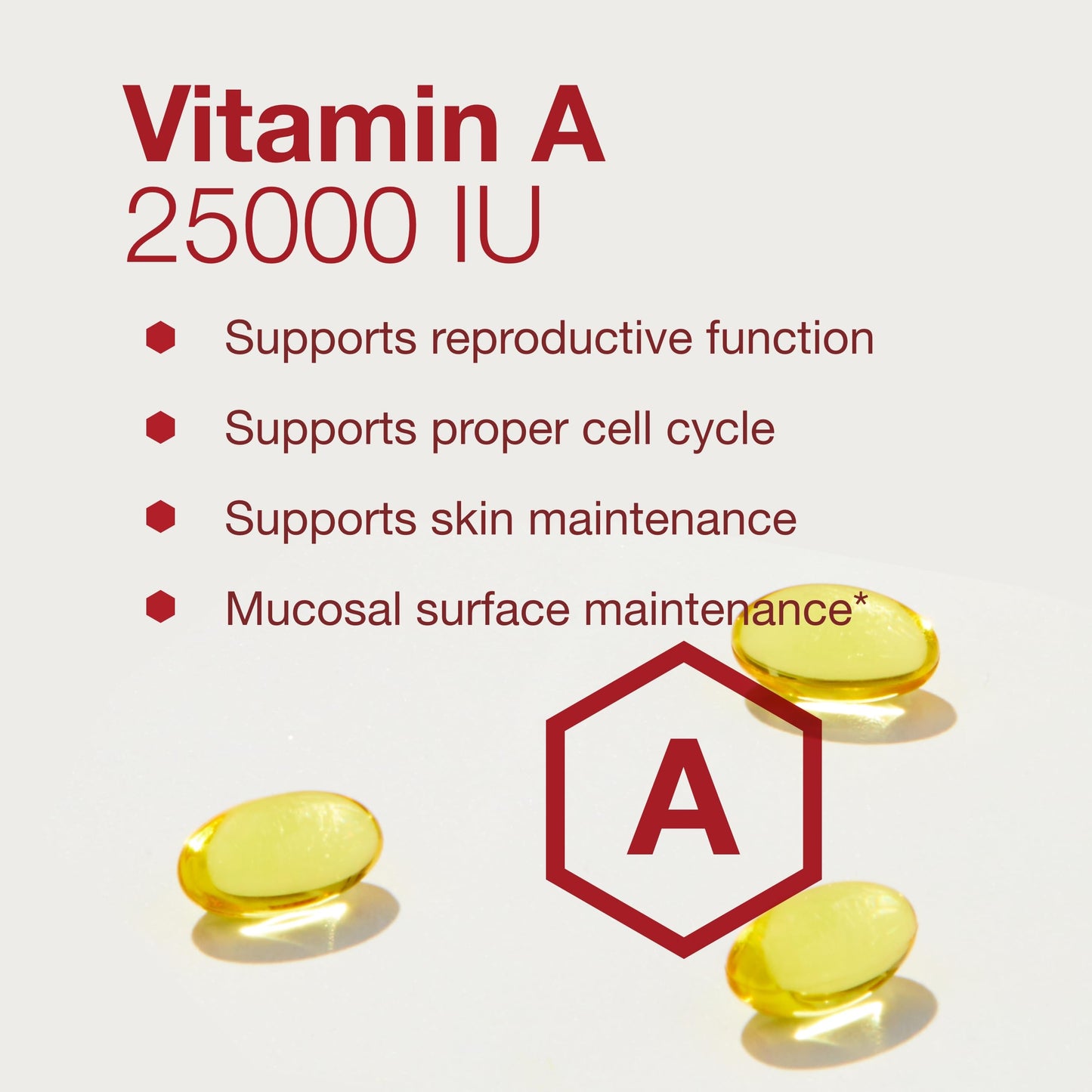 Vitamin A 25,000 IU - Eye & Immune Health | Protocol For Life Balance | 100 Softgels (2-Pack)