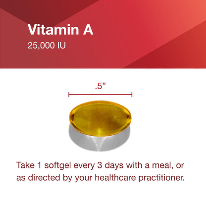 Protocol For Life Balance Vitamin A 25,000 IU – Eye, Retina & Immune Health, 100 Softgels