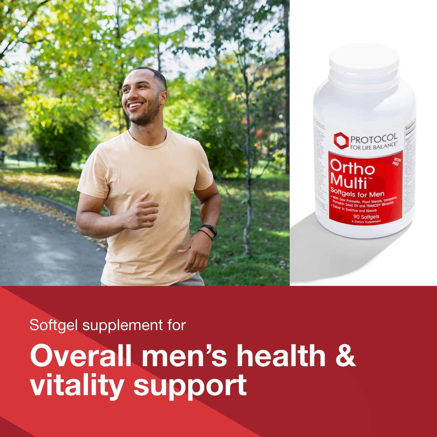 Protocol For Life Balance Ortho Multi Softgels - Men's Prostate Health Multivitamin (90 Softgels)
