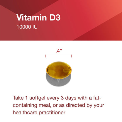 Vitamin D3 10,000 IU – Immune Support & Bone Health (Pack of 2) | Protocol For Life Balance