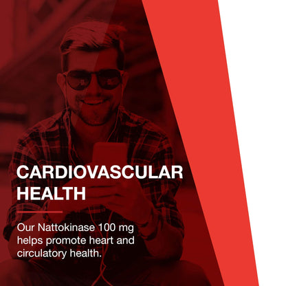 Protocol Nattokinase - 100mg Nattokinase Supplement - for Heart Health & Blood Circulation* - Kosher & Dairy Free - 60 Veg Caps