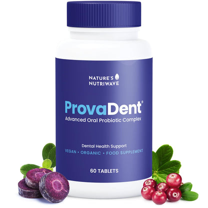 ProvaDent by Nature's NutriWave - Natural Oral Probiotics for Fresh Breath (60 Tablets)