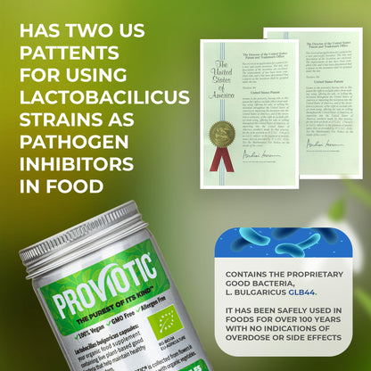 PROVIOTIC Vegan Probiotic Supplement – Patented Digestive Health & Immune Support