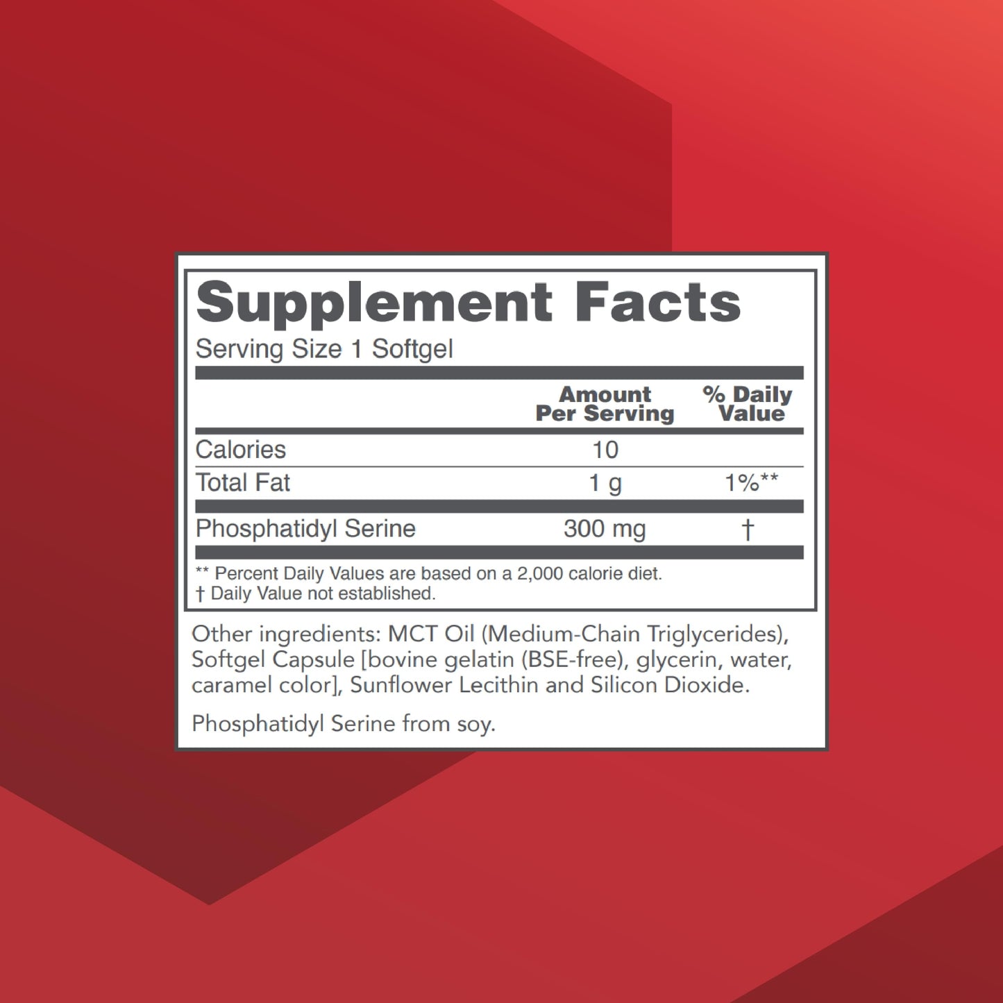 Protocol Phosphatidylserine 300mg – Brain Function & Memory Support | 50 Softgels